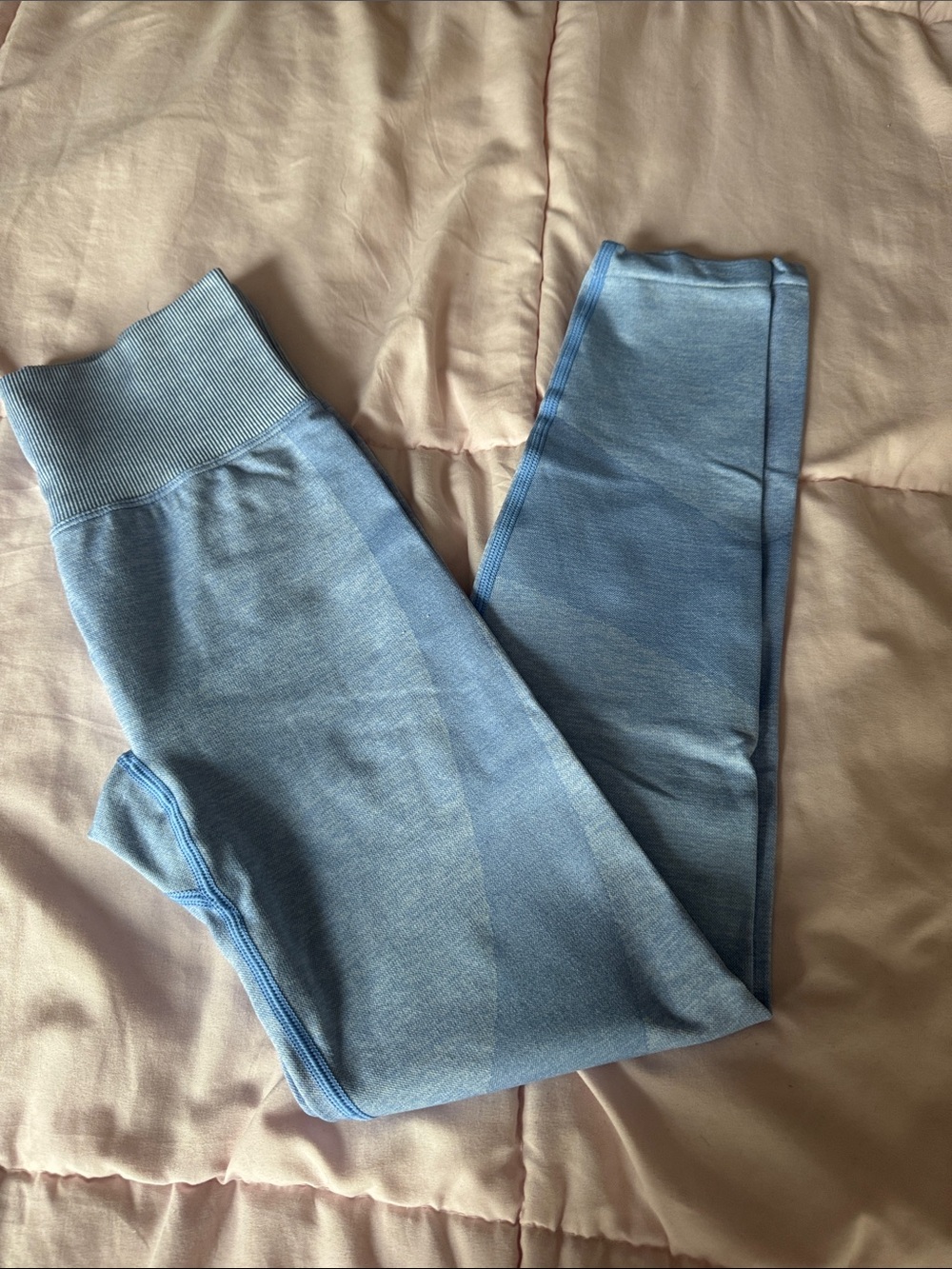 PINK Victoria's Secret Light Blue High-Waist Leggings